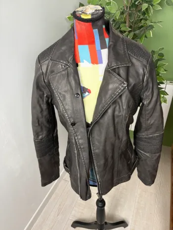 Perfecto en cuir synthétique Kaporal | Noir | Taille 38