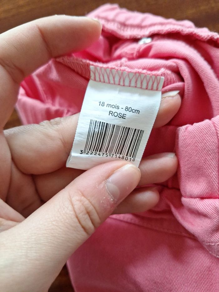 Pantalon rose clair Bébé rêve 18mois 80cm 👻 - photo numéro 4