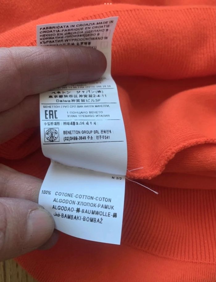 Pull coton Benetton T 40/42 - photo numéro 5