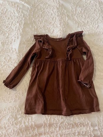 Robe marron H&M taille 1/2 ans