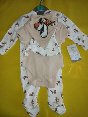 Ensemble 4 pièces garçon en coton disney winnie l'ourson 3 mois