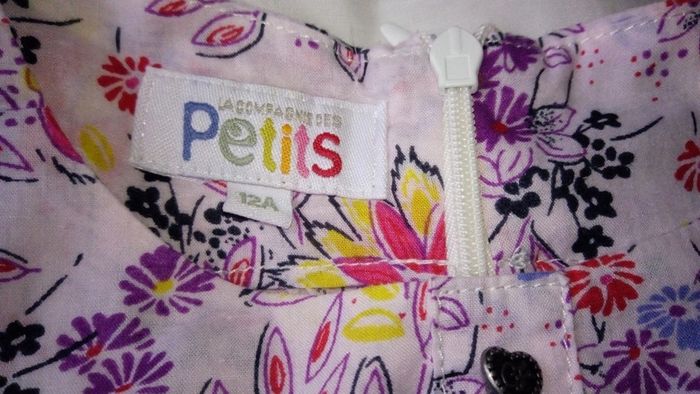 Jolie robe d'été manches courtes multicolore - photo numéro 3