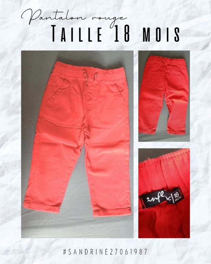 Pantalon rouge neuf