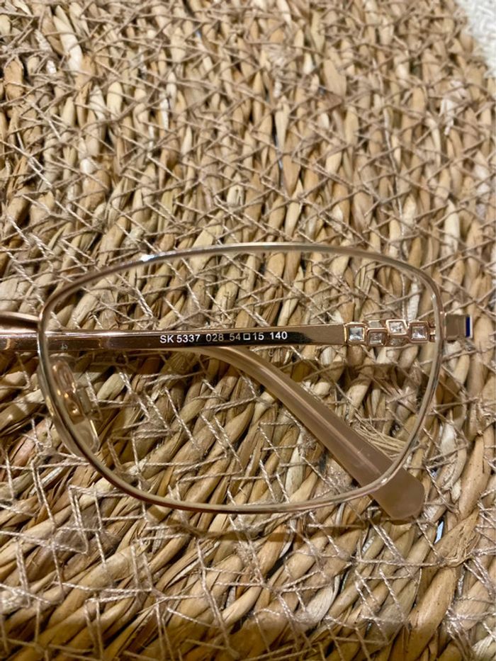 Monture De Lunettes Rose Gold Avec Strass - photo numéro 8
