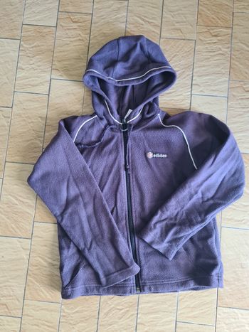 Gilet polaire gris Adidas / Taille 10 ans