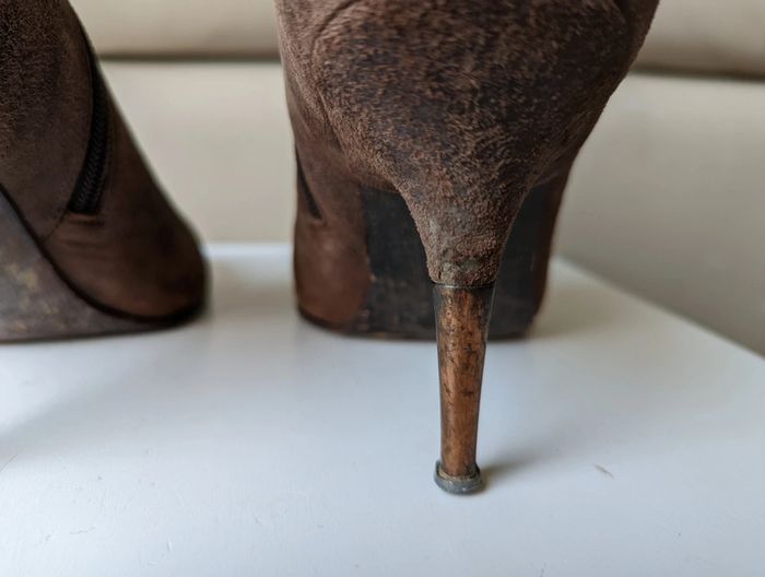 Bottines cuir retourné diesel t.39 - photo numéro 4