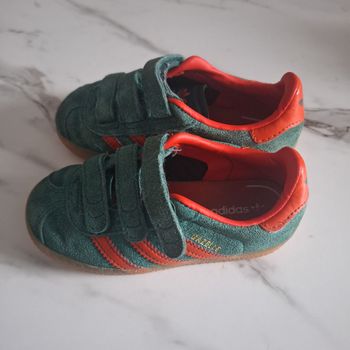 Adidas Gazelle Baskets Vert et Orange