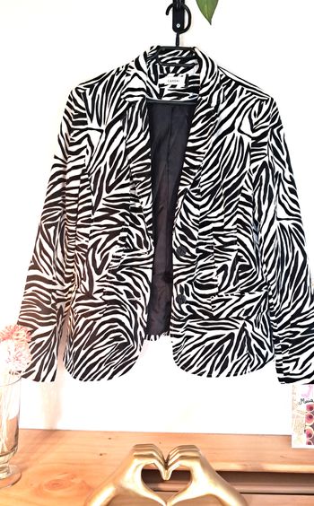Blazer imprimé zèbre Canda