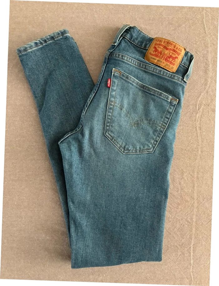 Jeans Levis skinny taper W29L32 bleu comme neuf - photo numéro 3