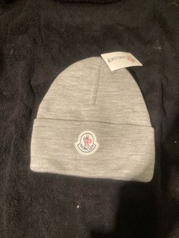 Bonnet Moncler gris unisex