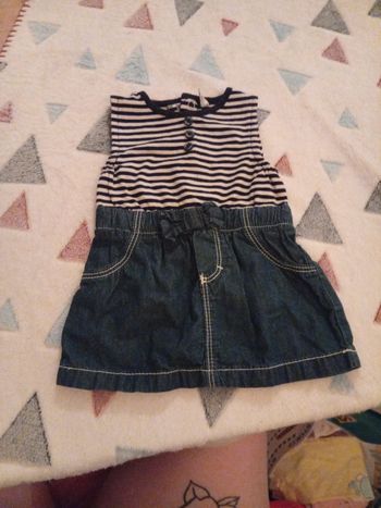 Robe avec rayure