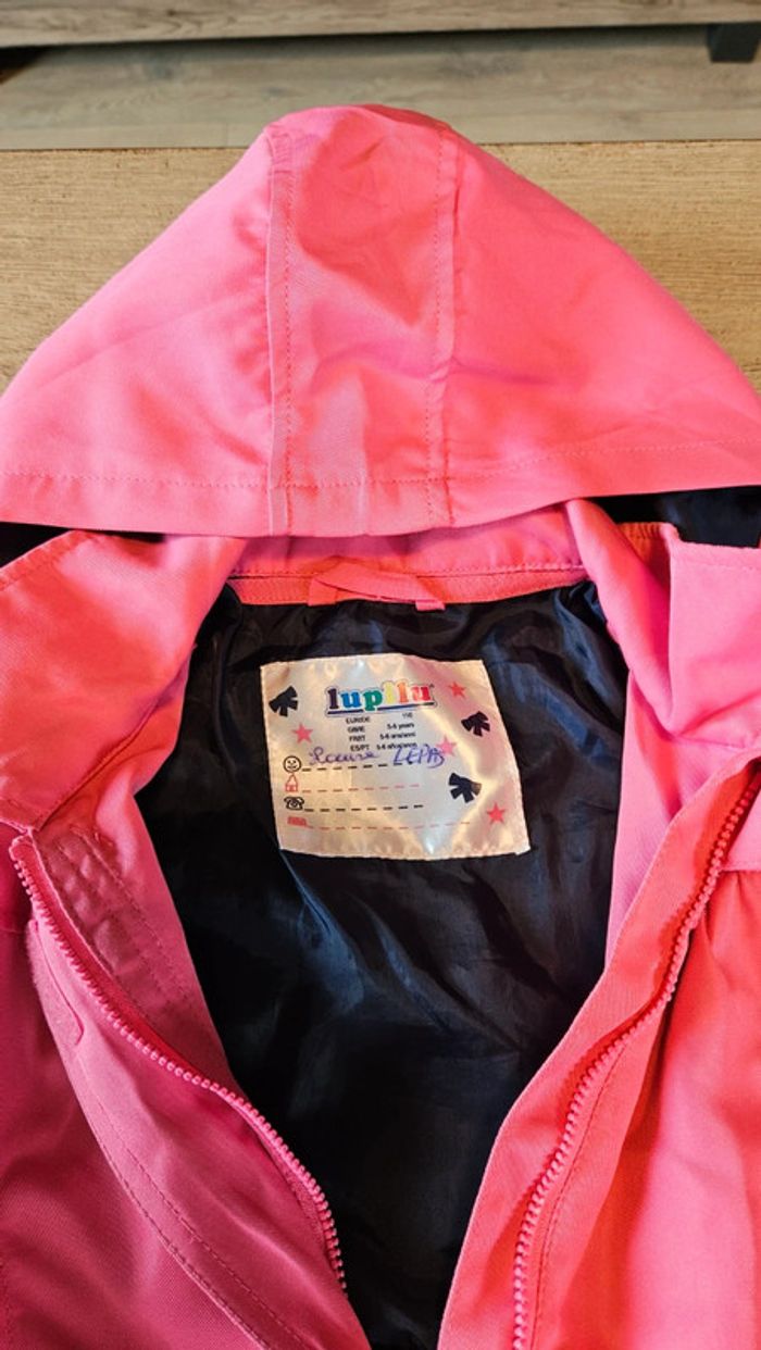 Manteau long rose à capuche, Lupilu, 5/6 ans, nickel - photo numéro 6