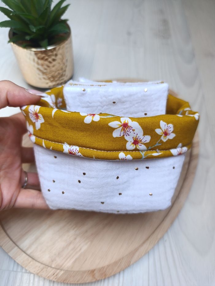 Panière+ 7 lingettes lavables - photo numéro 3