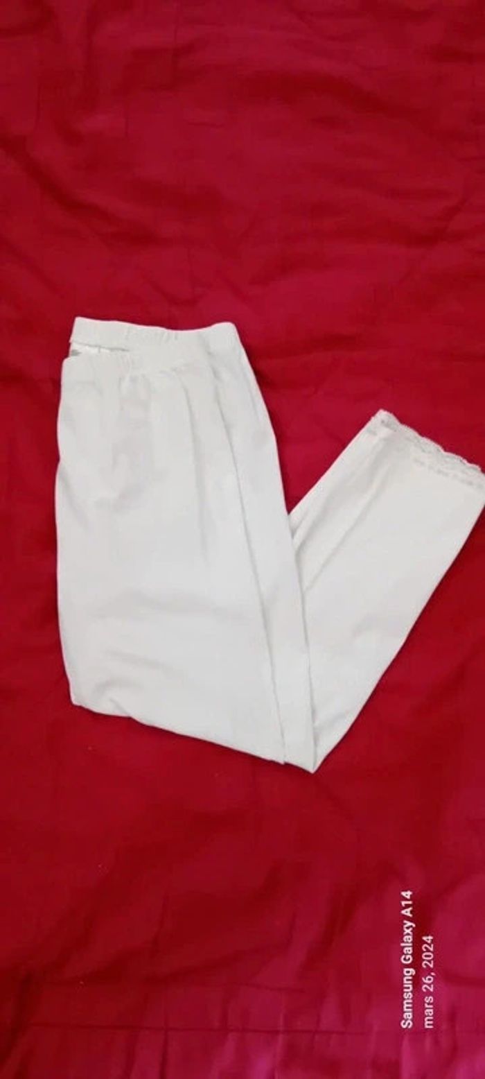 Leggings blanc bas en dentelle fille 164 cm h&m