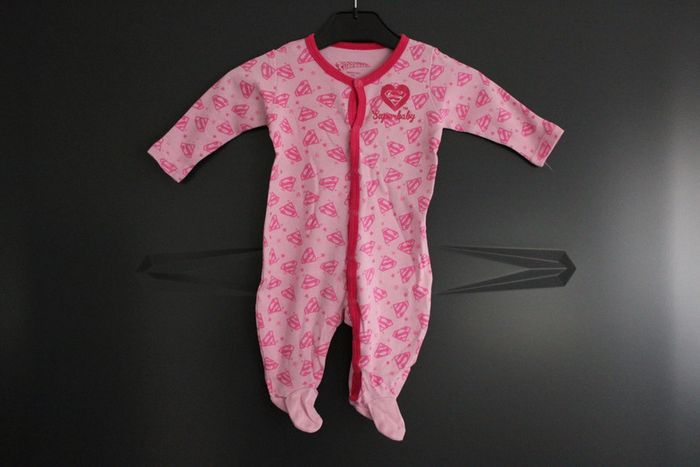 Pyjama super baby girls léger taille 1 à 3 mois 50-56 cm - photo numéro 2