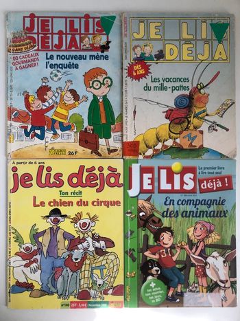 Lot de 4 livres : je lis déjà. À partir de 6 ans. 