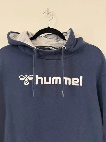 Sweat-shirt Hummel bleu avec logo brodé – Taille M