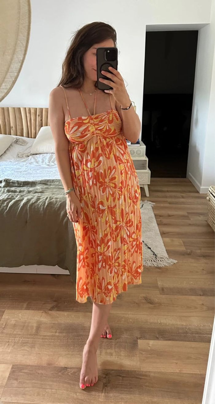Robe bustier Zara colorée 🍑