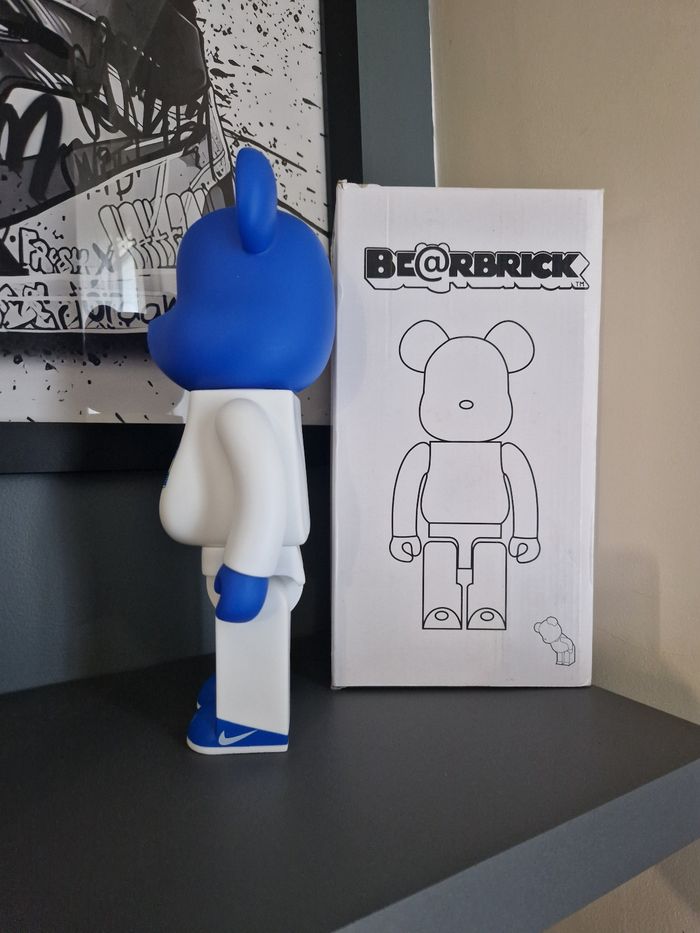 Figurine Bearbrick Nike Bleu 28cm - photo numéro 3