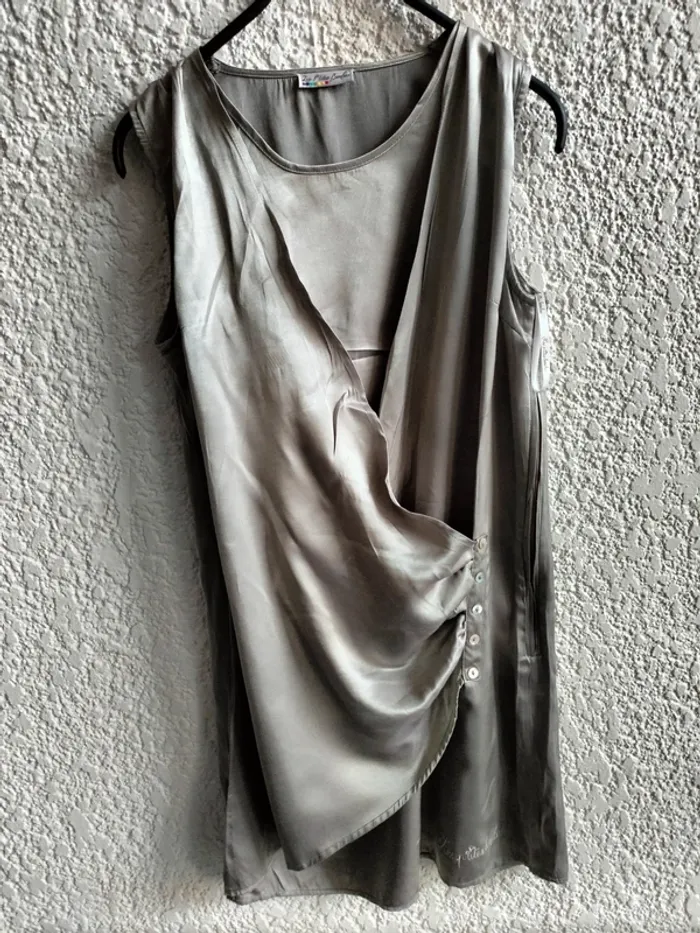 Robe en satin avec gilet les petites bombes - photo numéro 2