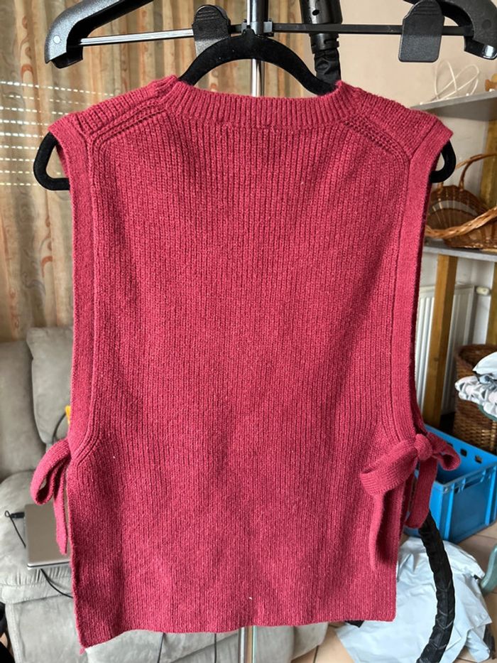 Pull sans manche bordeaux Grungemama - photo numéro 2
