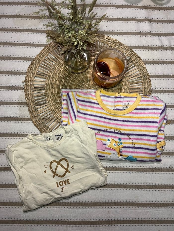 2 pyjamas bébé 12mois - photo numéro 1