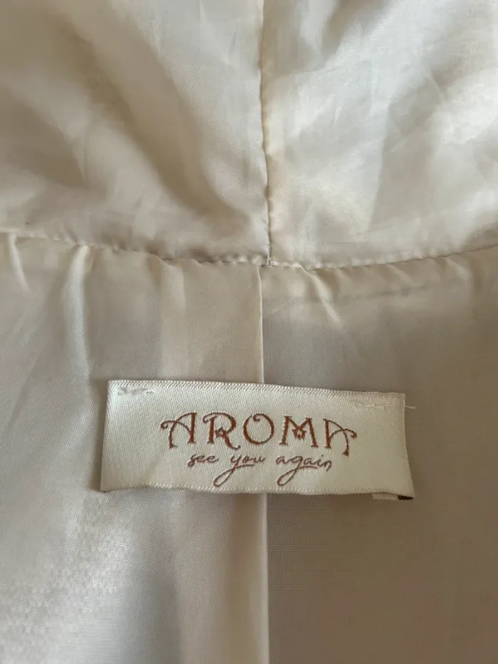 Aroma veste à poil blanche sans manches fausse fourrure, veste sans manches à capuche - photo numéro 9