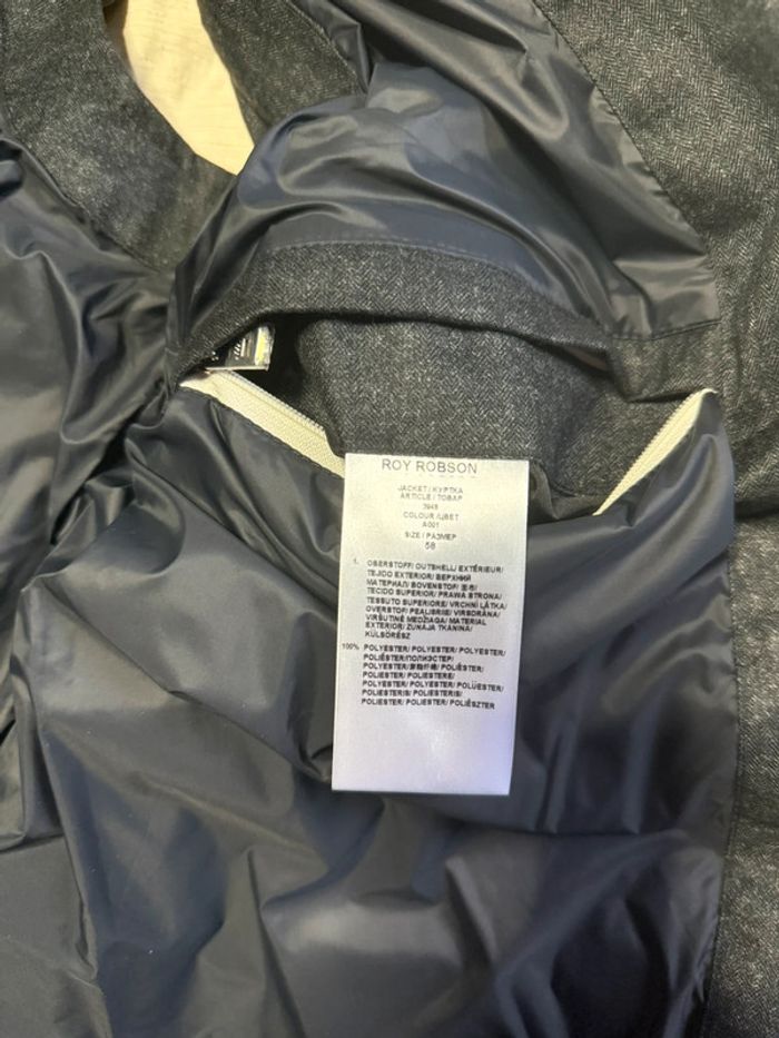 Roy Robson - Doudoune sans manches, Gris/Noir, taille 58 (XL) - photo numéro 7