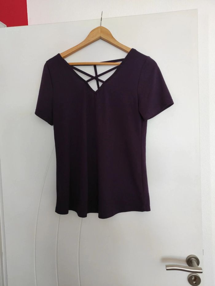 T-shirt violet taille M