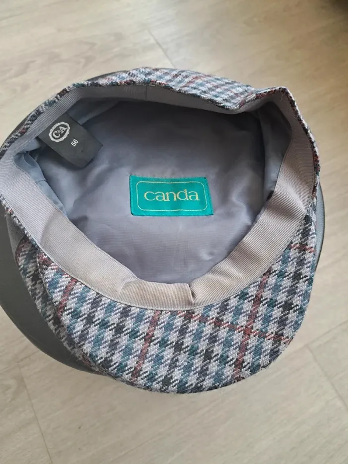 Casquette à carreaux gris - photo numéro 4