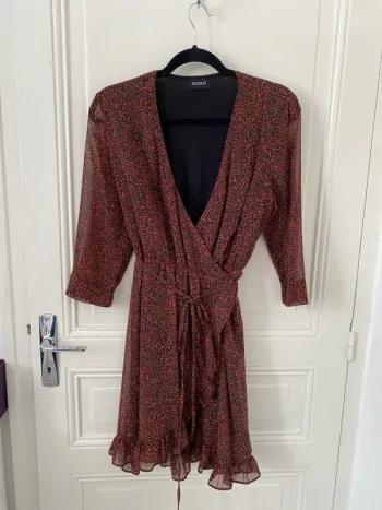 Robe portefeuille léopard Koukaï