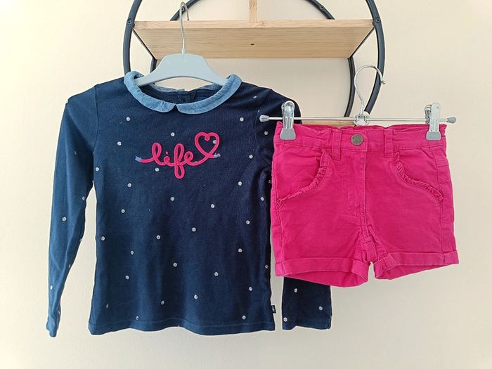 5 ans ensemble teeshirt Okaïdi et short Knot so bad