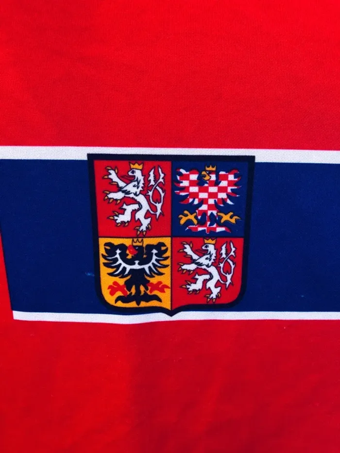 Puma red Rare Czech Republic soccer jersey 1998-2000 Mens M - photo numéro 4