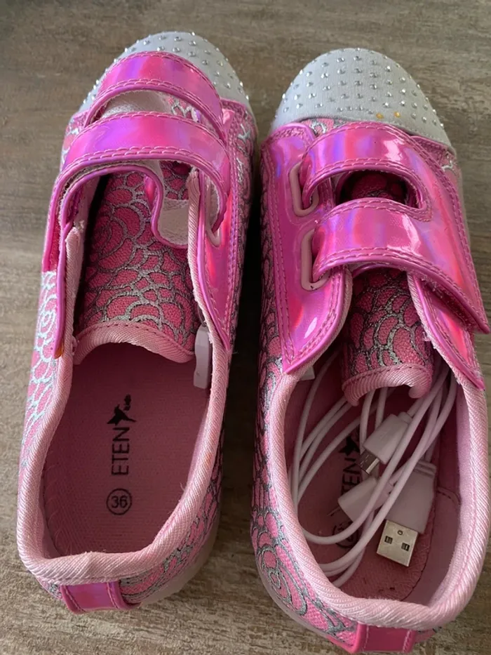 Chaussures baskets fille lumineuses taille 36 - photo numéro 11
