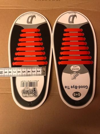 Lacets en silicone rouge