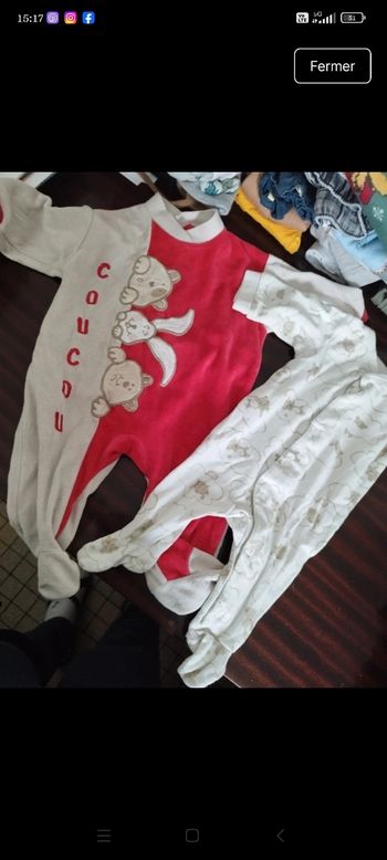 Lot de deux pyjamas 