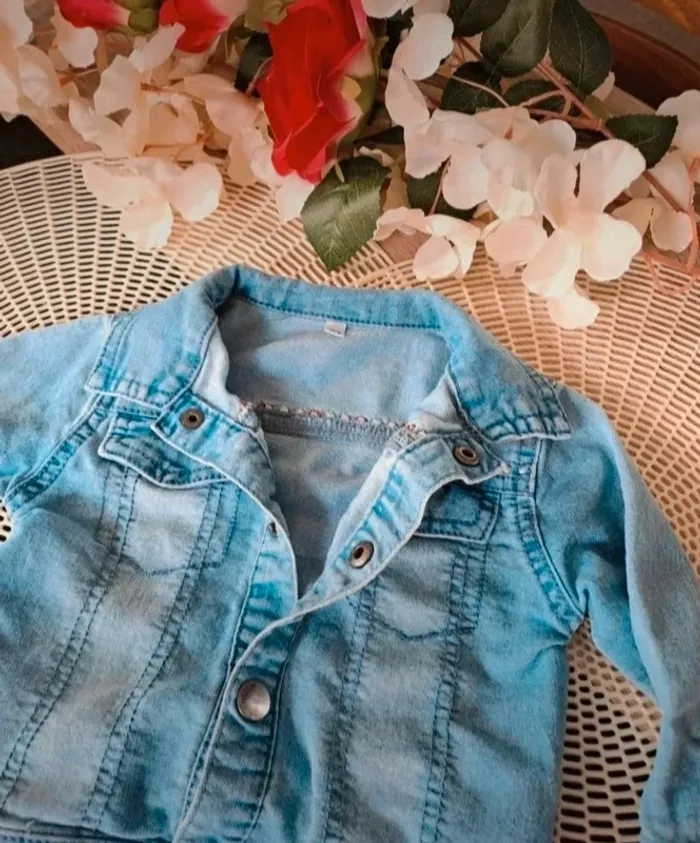 Veste en jeans, taille 74 cm, marque zeeman - photo numéro 3
