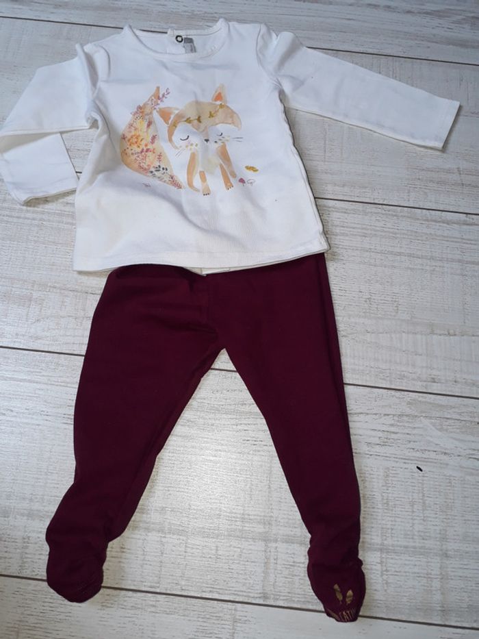 ensemble catimini  tee shirt legging