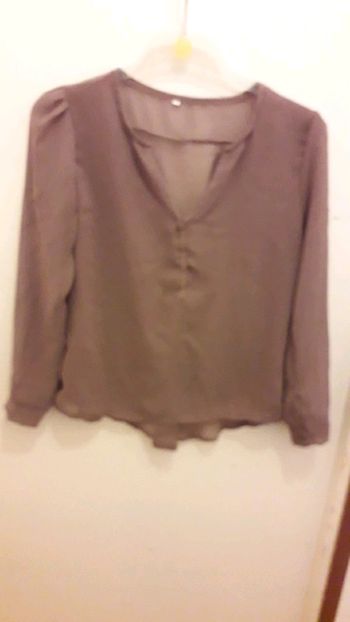 Blouse taupe