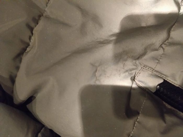 Doudoune grise Abercrombie 9-10 ans – Capuche fourrée – Bon état - photo numéro 4
