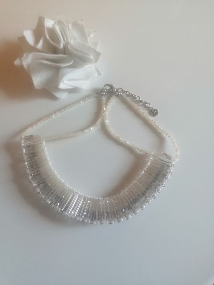 🌸Collier pharaon perles de verre "Ikita" Neuf 🌸 - photo numéro 4