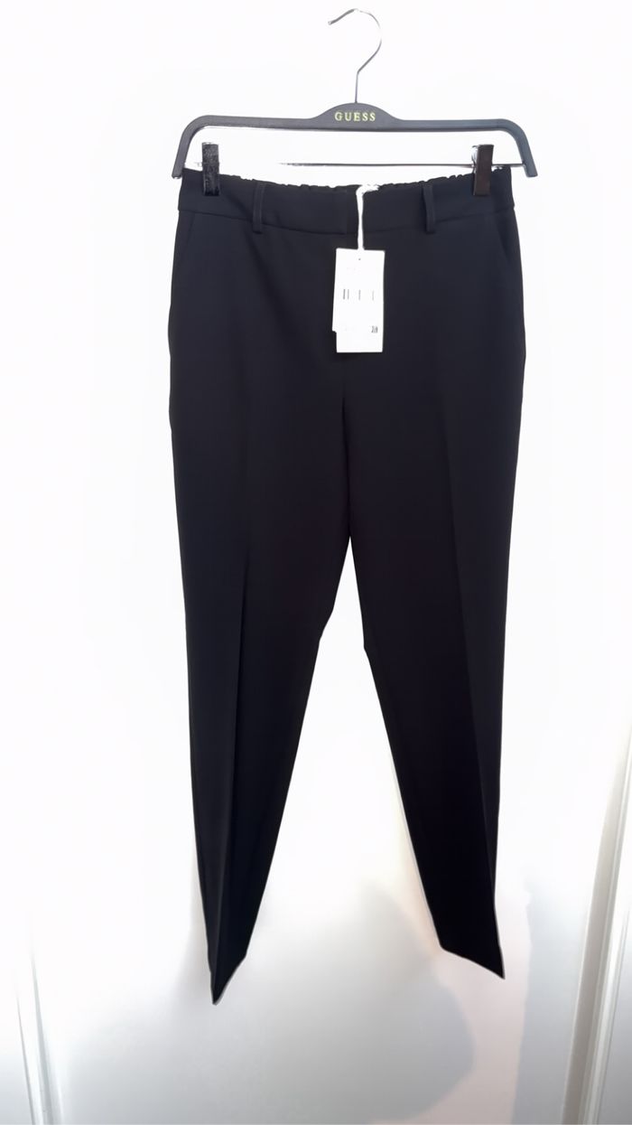 Pantalon carotte noir Maison 123 - Modèle FELIX - Neuf avec étiquette - T36 - photo numéro 2