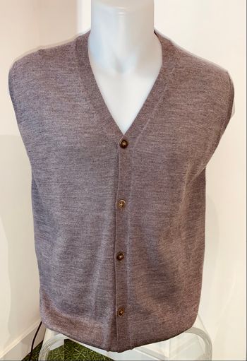 Cardigan sans manches laine mérinos Privati Firenze