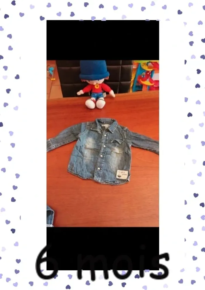 Lot de tee shirt manches longues 9 mois - photo numéro 8