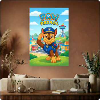 Affiche "Pat Patrouille" poster dessin animé enfant déco murale chambre A3 Sans cadre