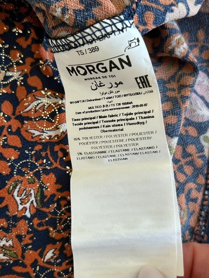 Blouse imprimée sans manches Morgan taille S jamais portée - photo numéro 15