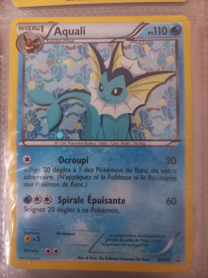Carte pokemon Aquali BW89