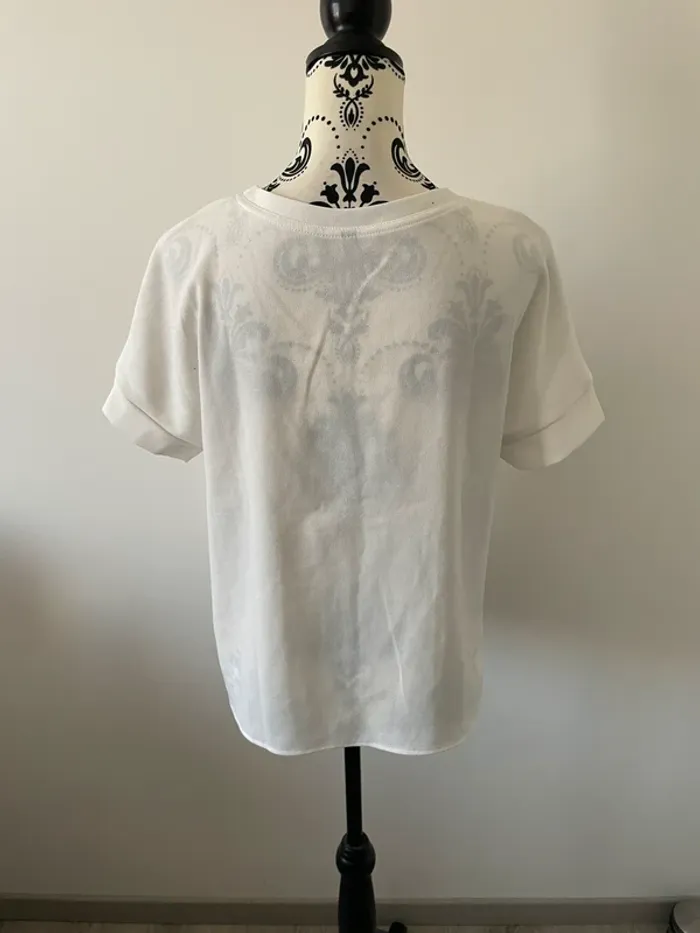 T-shirt blanc ample - Coupe moderne - Taille 38 - photo numéro 4