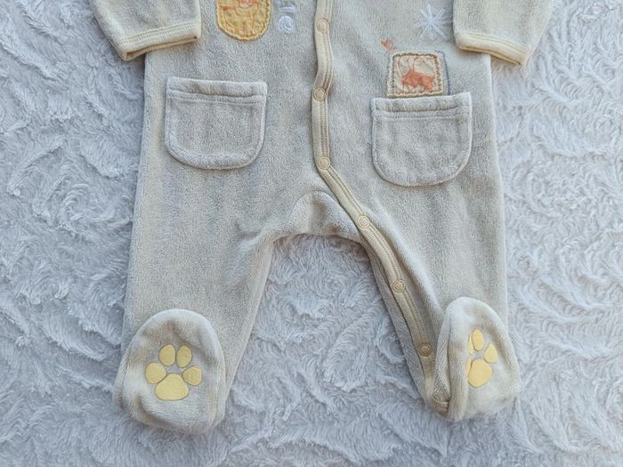 Pyjama grenouillère velours Mixte 3 mois Winnie l'ourson Disney Baby - photo numéro 4