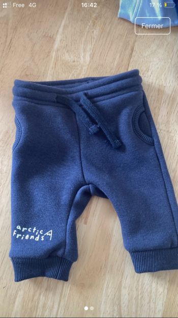 Pantalon doublé polaire bébé